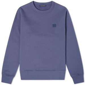 Acne Studios Fairview Face Indigo Blue Sweatshirt Mens Large